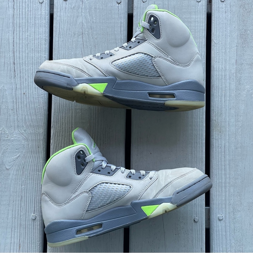 Air Jordan 5 Retro Green Bean 2022 Men’s Athletic Sneakers Size 10 DM9014-003 - Picture 2 of 11